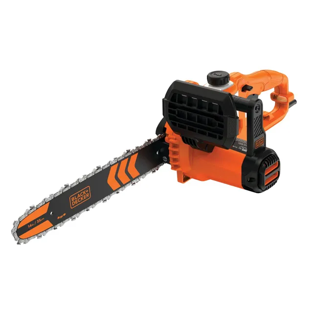 black-decker-8-amp-14-inch-electric-chainsaw-with-automatic-oiling image 1