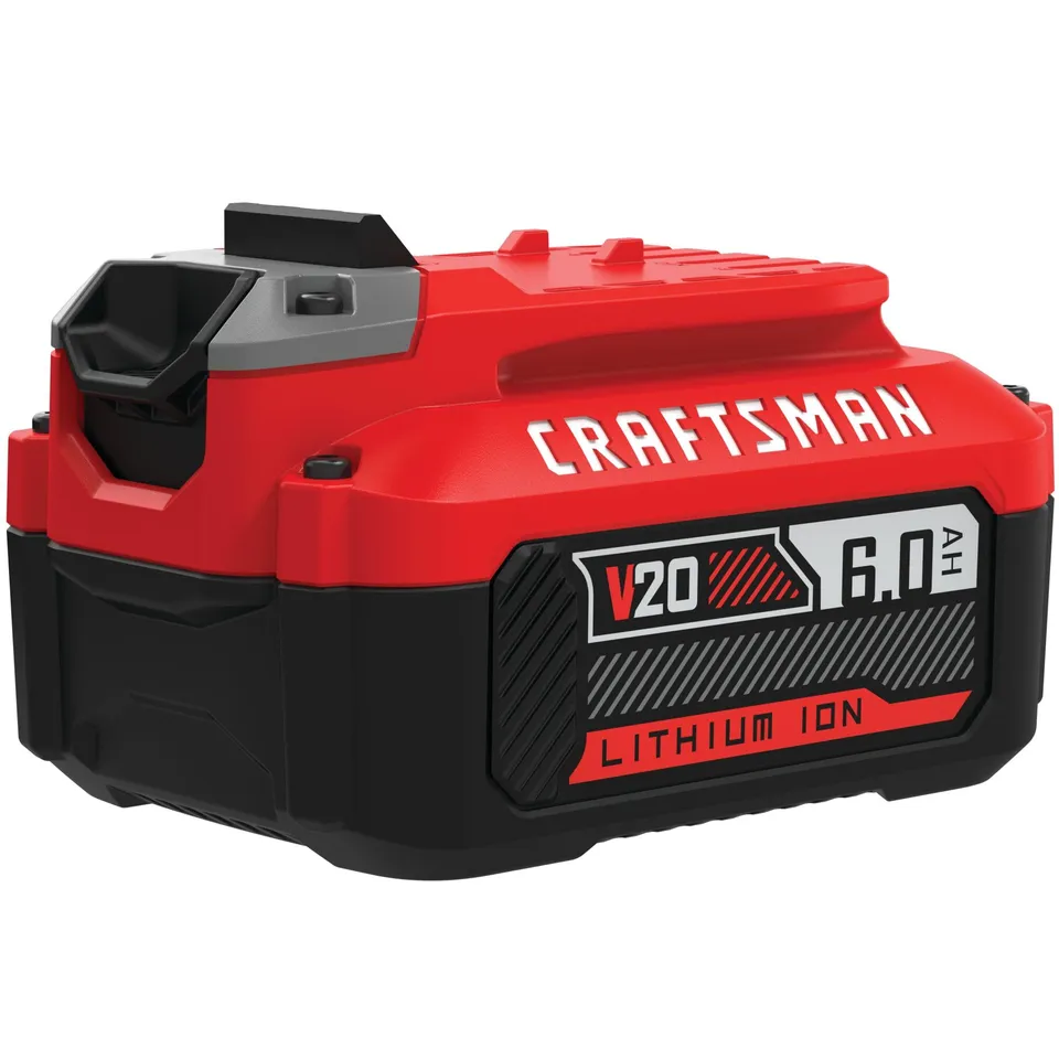craftsman-v20-20v-max-6ah-lithium-ion-battery-cmcb206-with-3-led-charge-indicato image 1