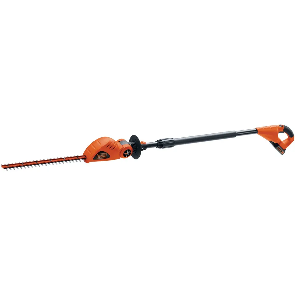 black-decker-20v-max-powerconnect-cordless-18-inch-pole-hedge-trimmer-battery-an image 1