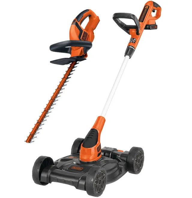 black-decker-20v-2-piece-outdoor-combo-kit-lht2220b-mtc220 image 1
