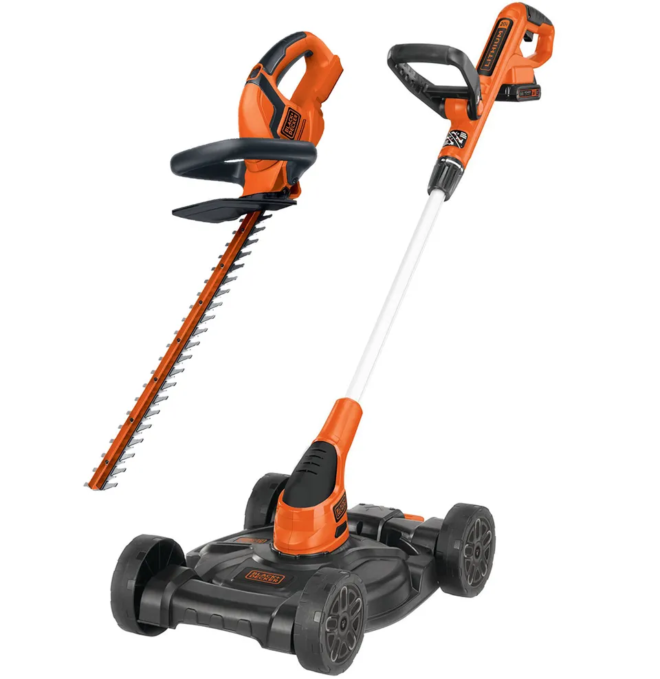 black-decker-20v-2-piece-outdoor-combo-kit-lht2220b-mtc220 image 1