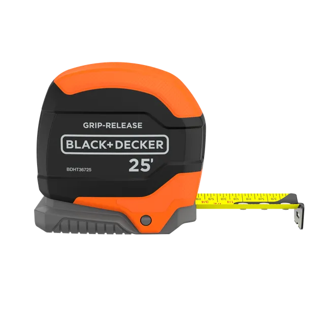 black-decker-tape-measure-grip-release-autolock-self-lock-25-foot image 1