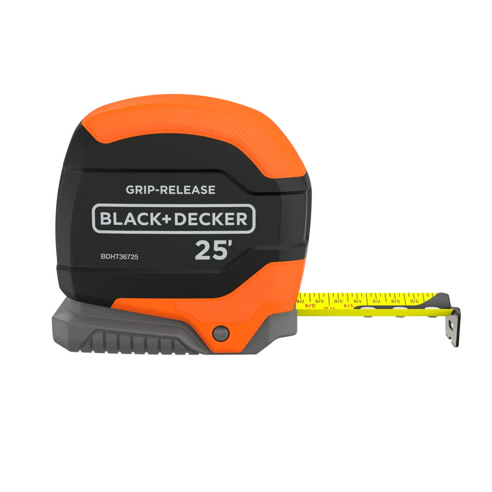 black-decker-tape-measure-grip-release-autolock-self-lock-25-foot image 1