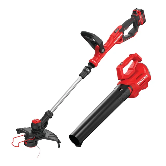 craftsman-v20-20v-max-13-inch-string-trimmer-340-cfm-axial-blower-combo-kit-cmck image 1