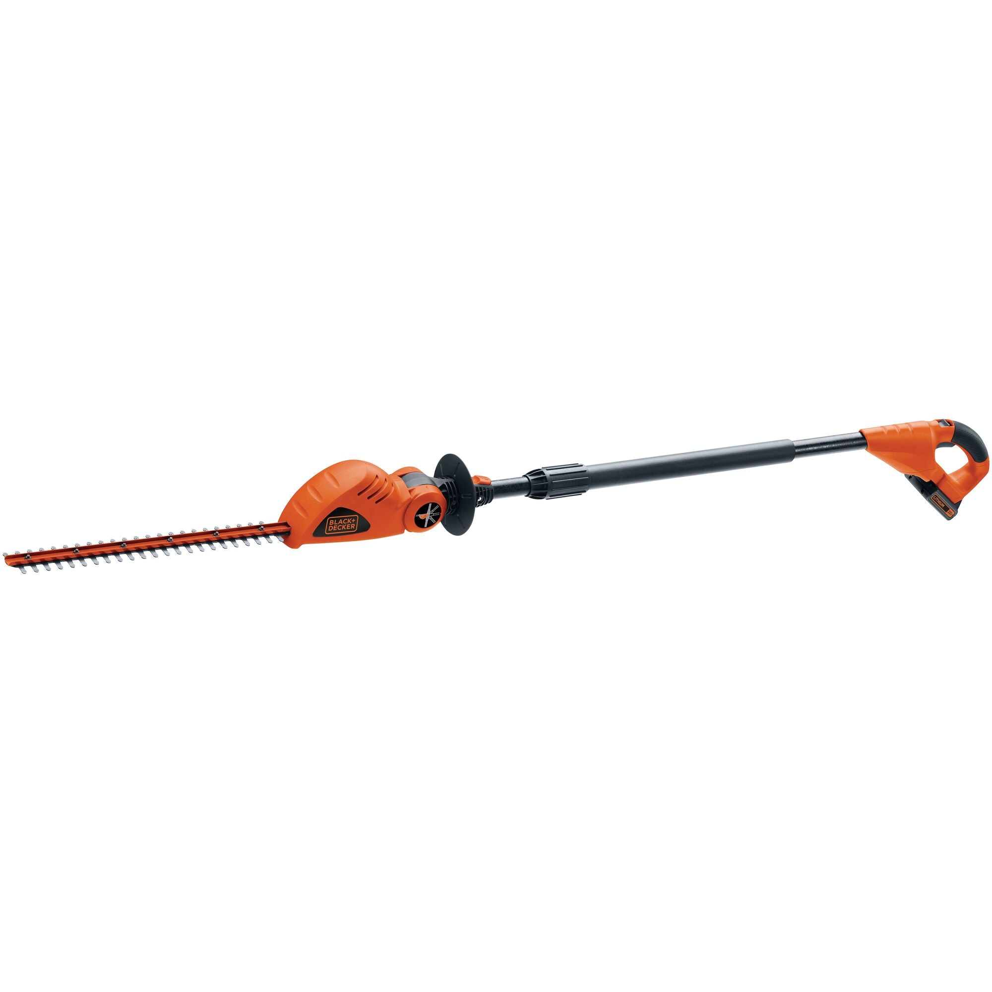 black-decker-20v-max-powerconnect-cordless-18-inch-pole-hedge-trimmer-battery-an image 1