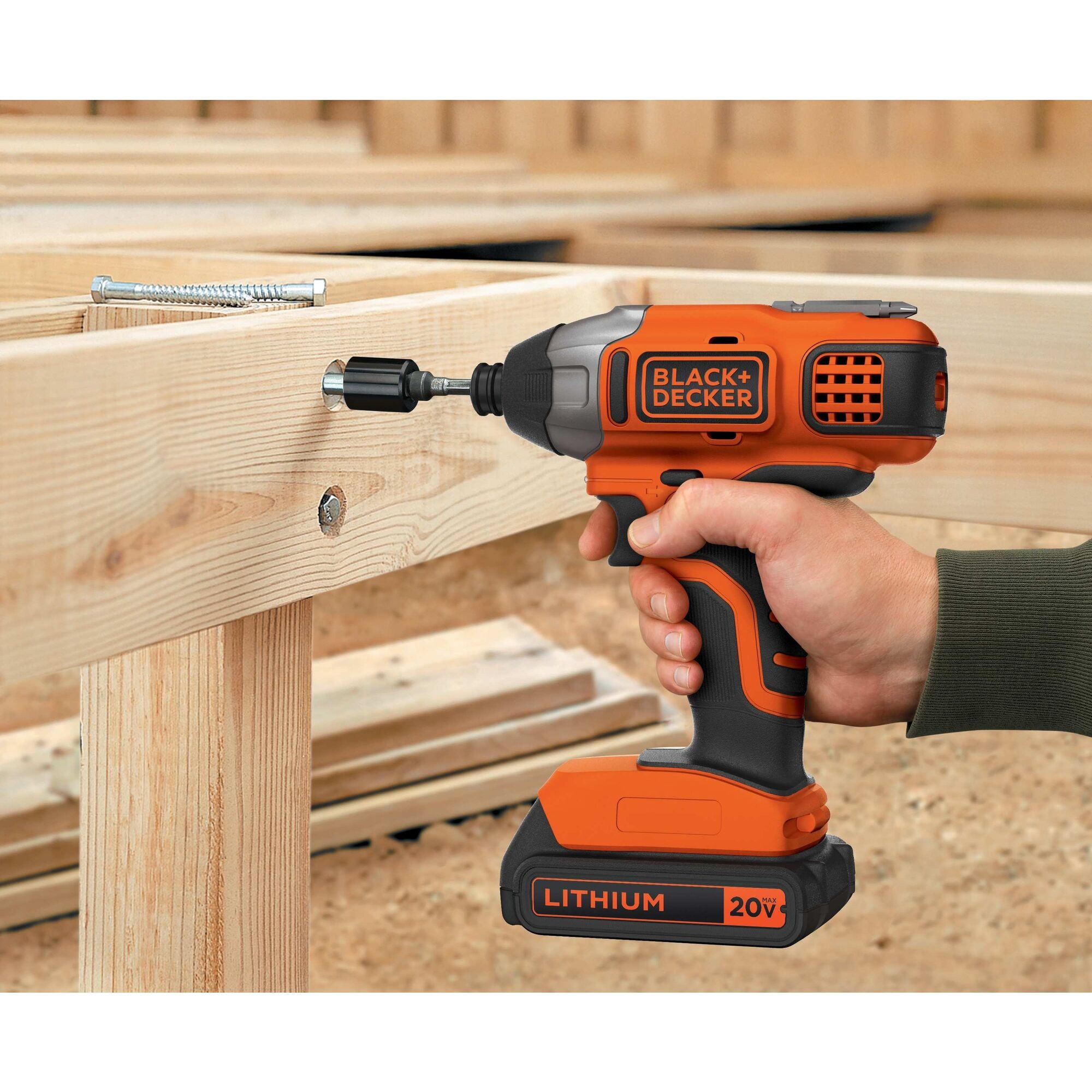 black-decker-20v-max-powerconnect-cordless-impact-driver-battery-and-charger-not image 2