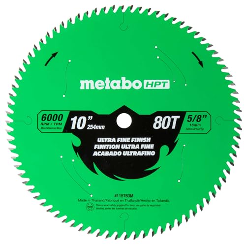 metabo-hpt-10-inch-miter-saw-table-saw-blade-ultra-fine-finish-80-tooth-5-8-inch image 3