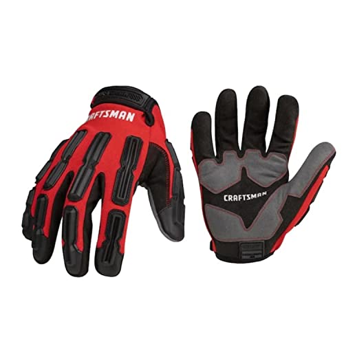 craftsman-work-gloves-anti-shock-impact-protection-adjustable-cuff-2-pair-pack image 8