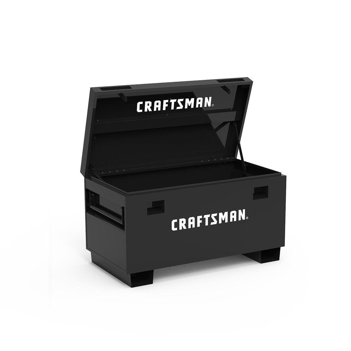 craftsman-45-jobsite-box-in-black-heavy-duty-steel-storage-with-gas-struts image 8