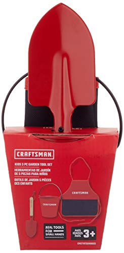 craftsman-kids-garden-hand-tool-set-3-piece-with-pail-trowel-and-apron image 8