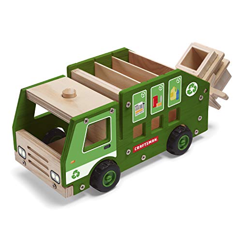 craftsman-recycling-truck-kit-wooden-diy-building-set-for-kids-ages-5-12-include image 2