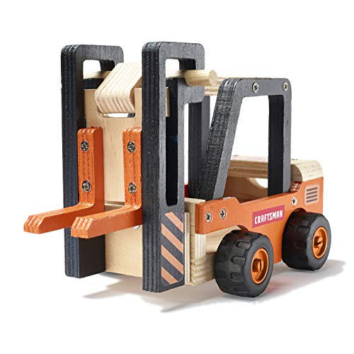 craftsman-wooden-diy-forklift-kit-for-kids-educational-building-toy image 2