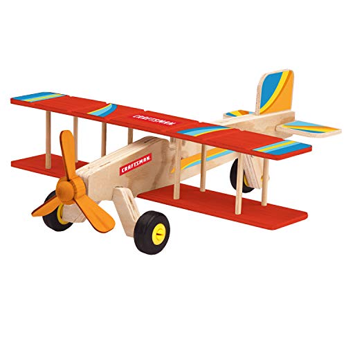 craftsman-wooden-plane-craft-kit-for-kids-ages-5-12 image 2