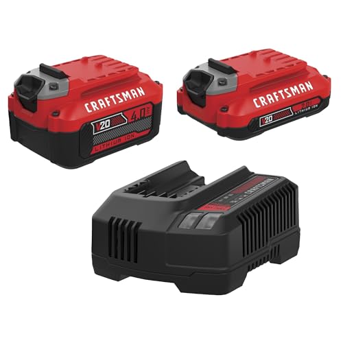 craftsman-v20-2ah-and-4ah-lithium-ion-battery-and-charger-kit-cmcb204-ckva image 8