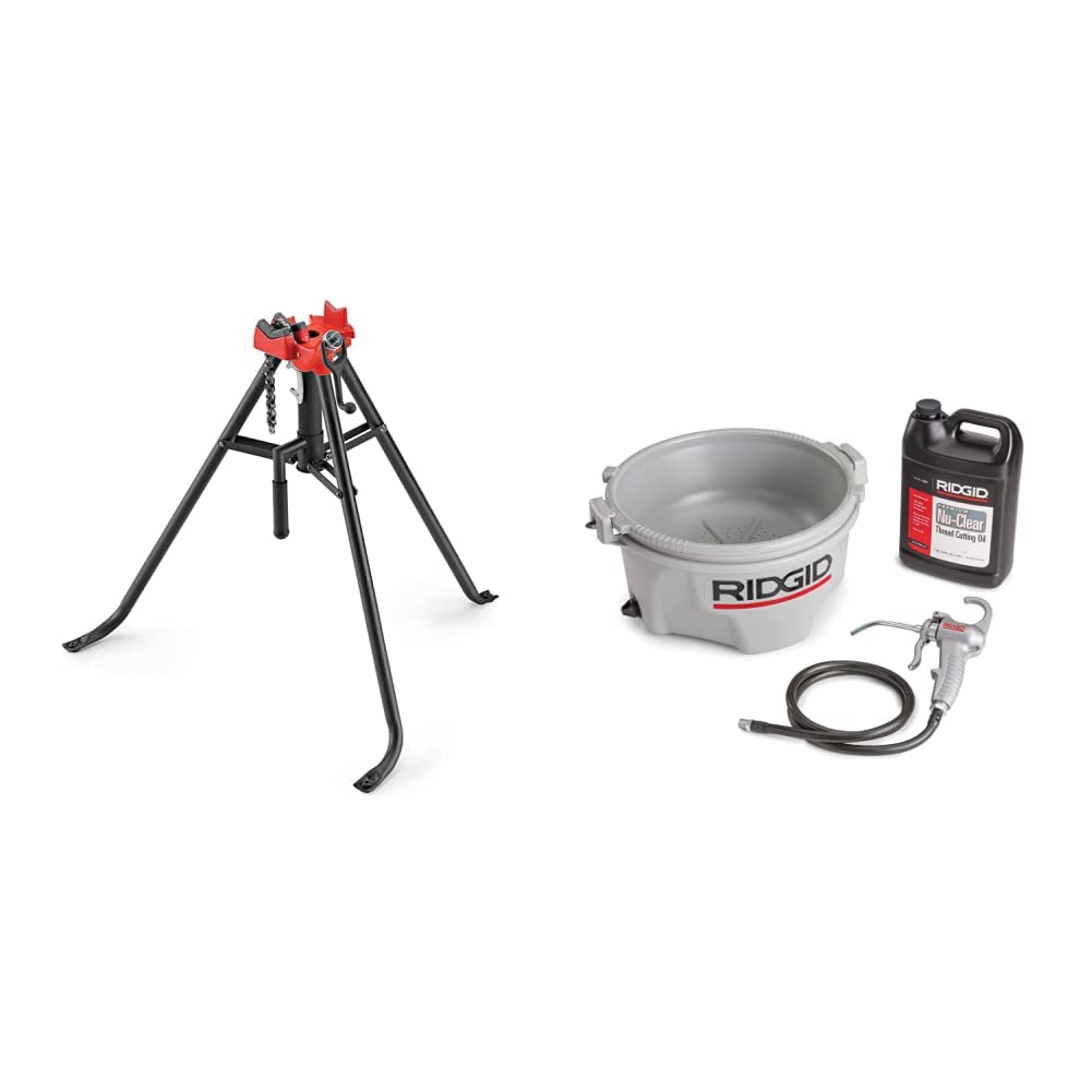 ridgid-model-425-portable-tristand-chain-vise-with-folding-legs-and-tool-tray-16 image 5