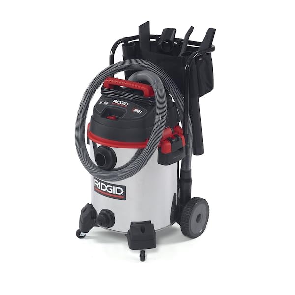 ridgid-50353-16-gallon-stainless-steel-wet-dry-shop-vacuum-with-cart-6-5-peak-hp image 8
