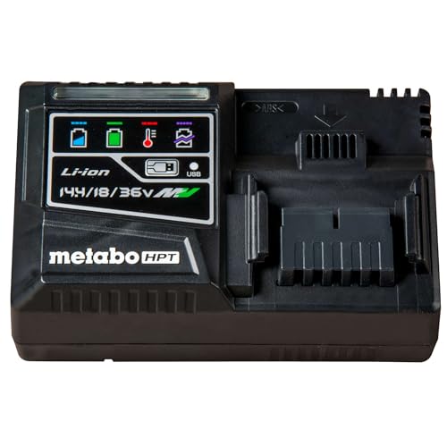 metabo-hpt-uc18ysl3m-rapid-battery-charger-for-18v-36v-slide-lithium-ion-batteri image 6
