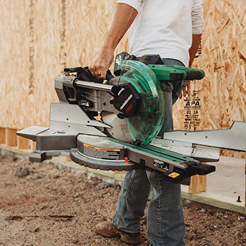 metabo-hpt-multivolt-36v-10-inch-dual-bevel-sliding-miter-saw-with-battery-charg image 8