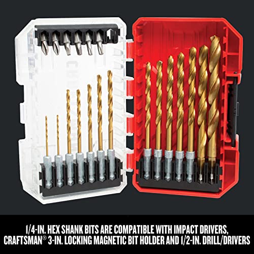 craftsman-titanium-nitride-coated-drill-bit-and-screwdriver-set-21-piece-cmam321 image 7