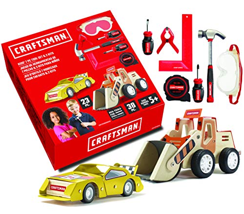 craftsman-kids-tool-set-and-wood-building-bundle-10-piece-for-ages-5 image 2