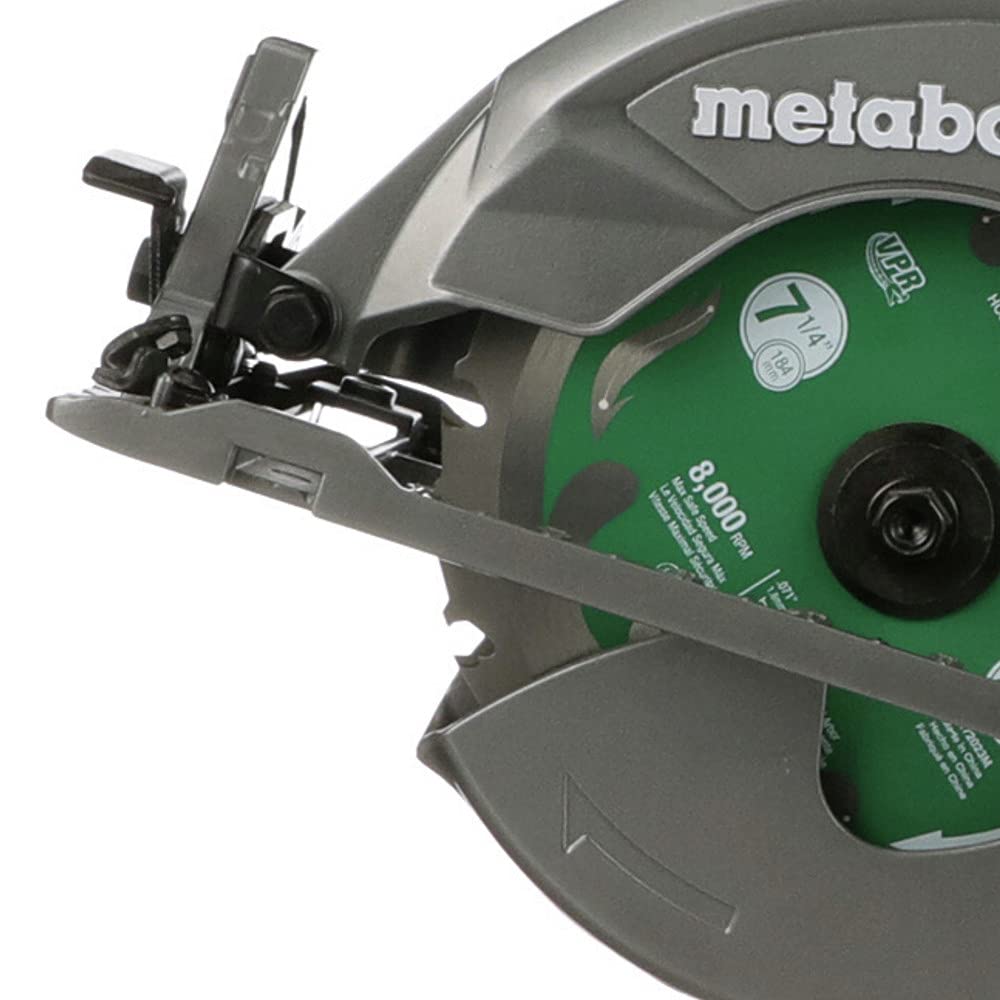 metabo-hpt-7-1-4-inch-worm-drive-circular-saw-15-amp-c7wdm-with-24t-framing-blad image 3