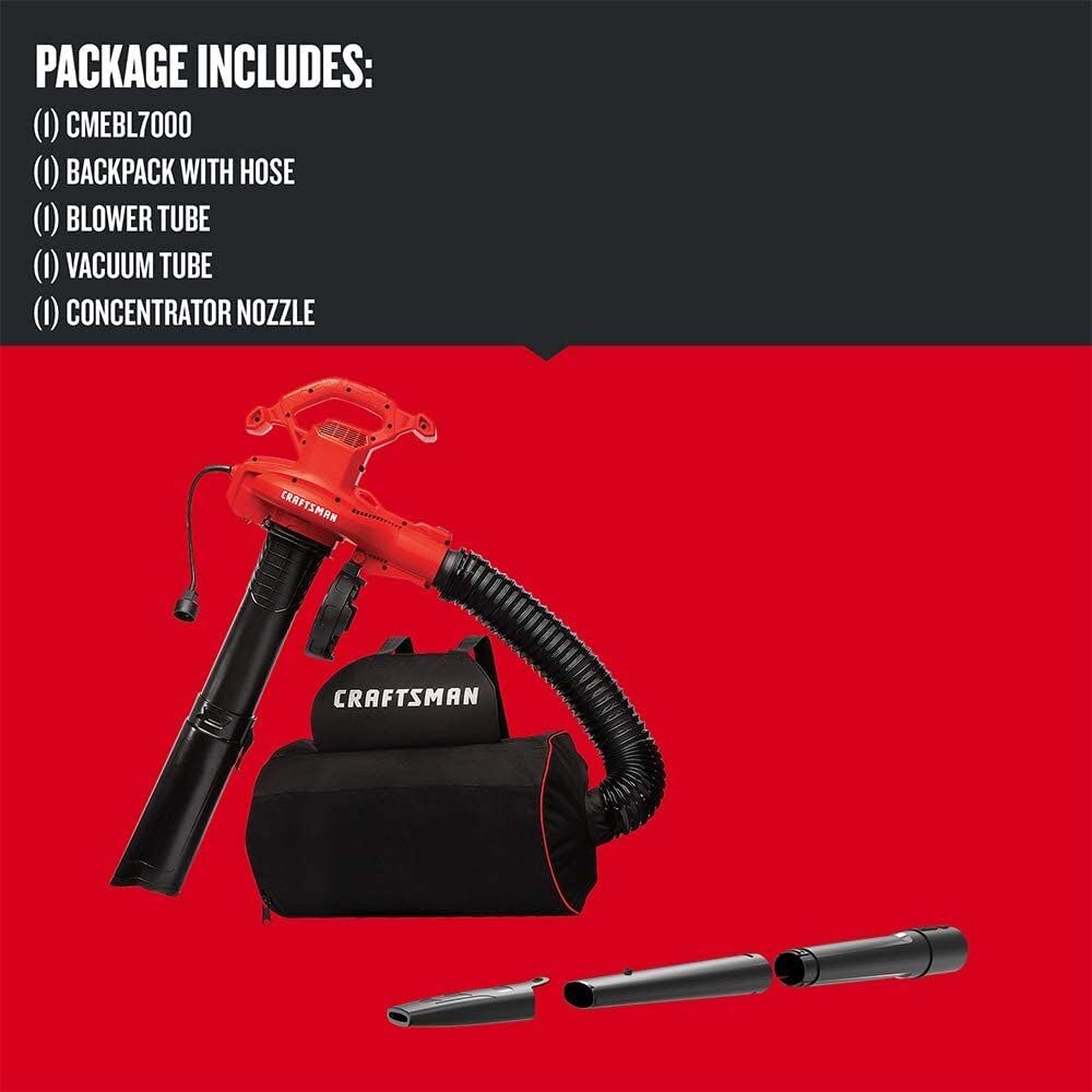 craftsman-cmebl7000-12-amp-3-in-1-corded-electric-leaf-blower-vacuum-and-mulcher image 2
