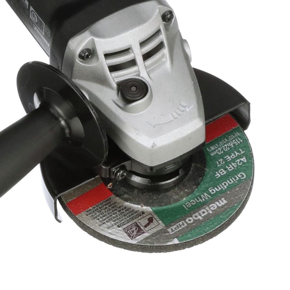 metabo-hpt-4-1-2-inch-angle-grinder-6-2-amp-motor-compact-lightweight-g12sr4-wit image 4