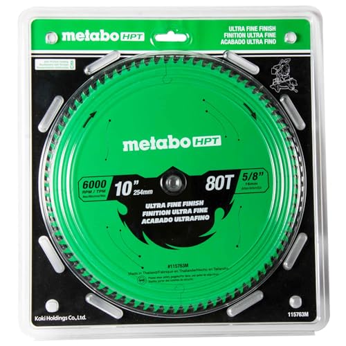 metabo-hpt-10-inch-miter-saw-table-saw-blade-ultra-fine-finish-80-tooth-5-8-inch image 4