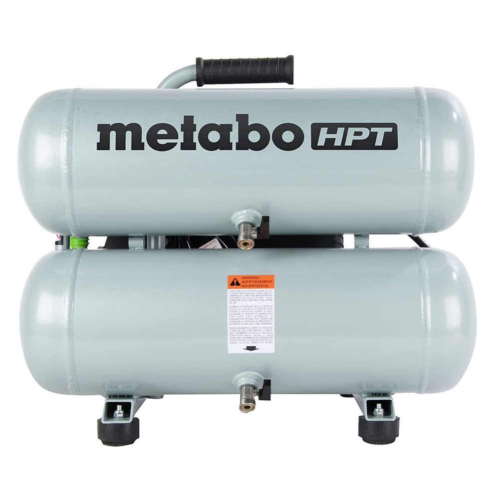 metabo-hpt-ec99s-4-gallon-twin-stack-air-compressor image 1
