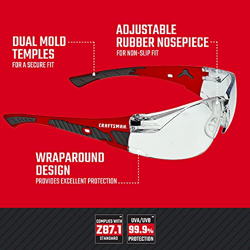craftsman-200-safety-glasses-comfort-fit-clear-lens-red-frame image 8