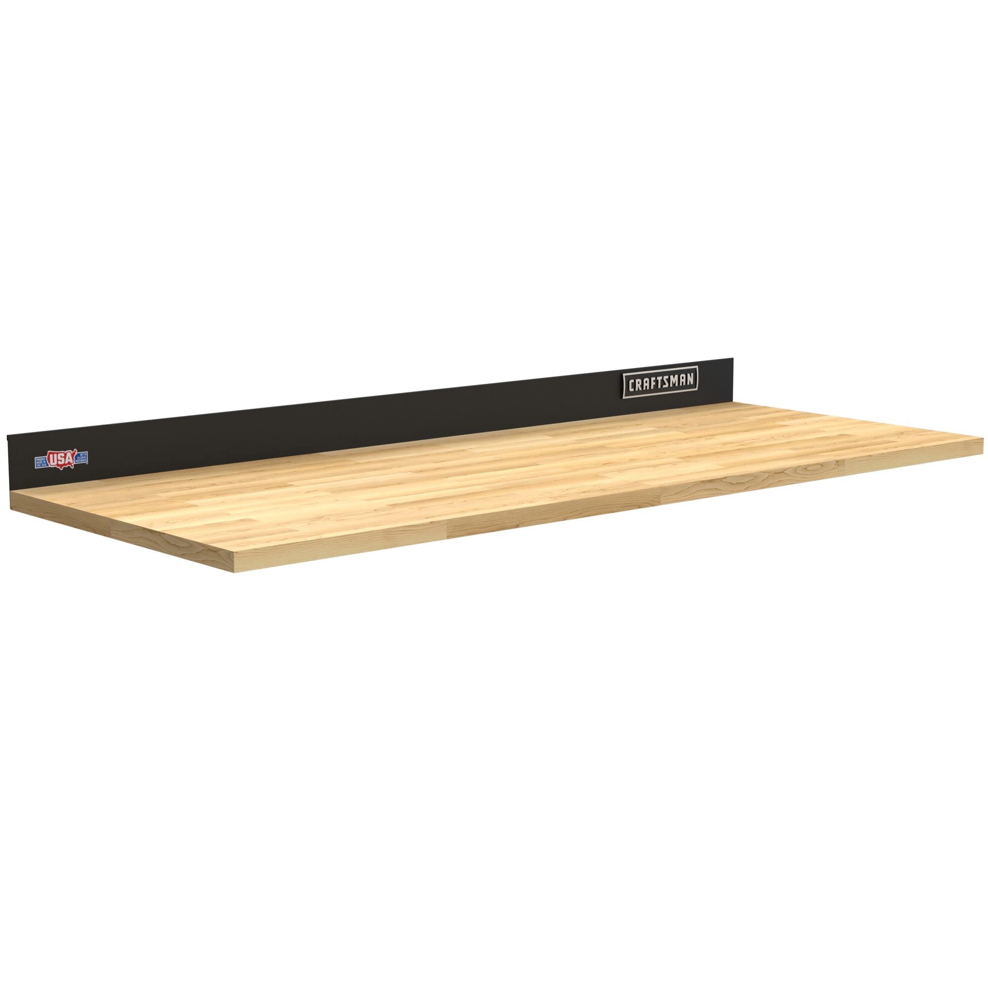 craftsman-wood-top-work-surface-with-steel-backsplash-cmst25302bk image 2