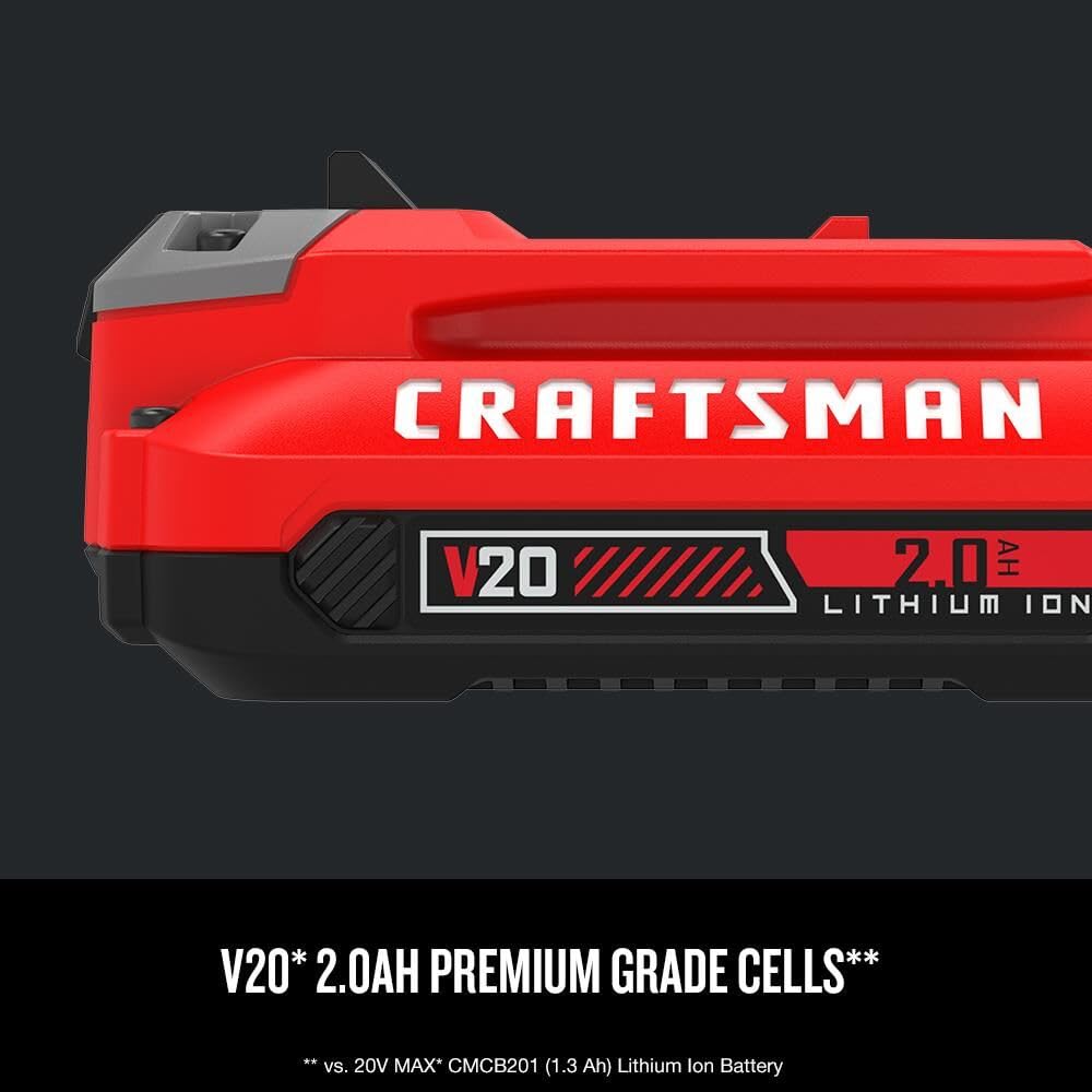 craftsman-v20-2-0ah-lithium-ion-battery-2-pack-cmcb202-2 image 4