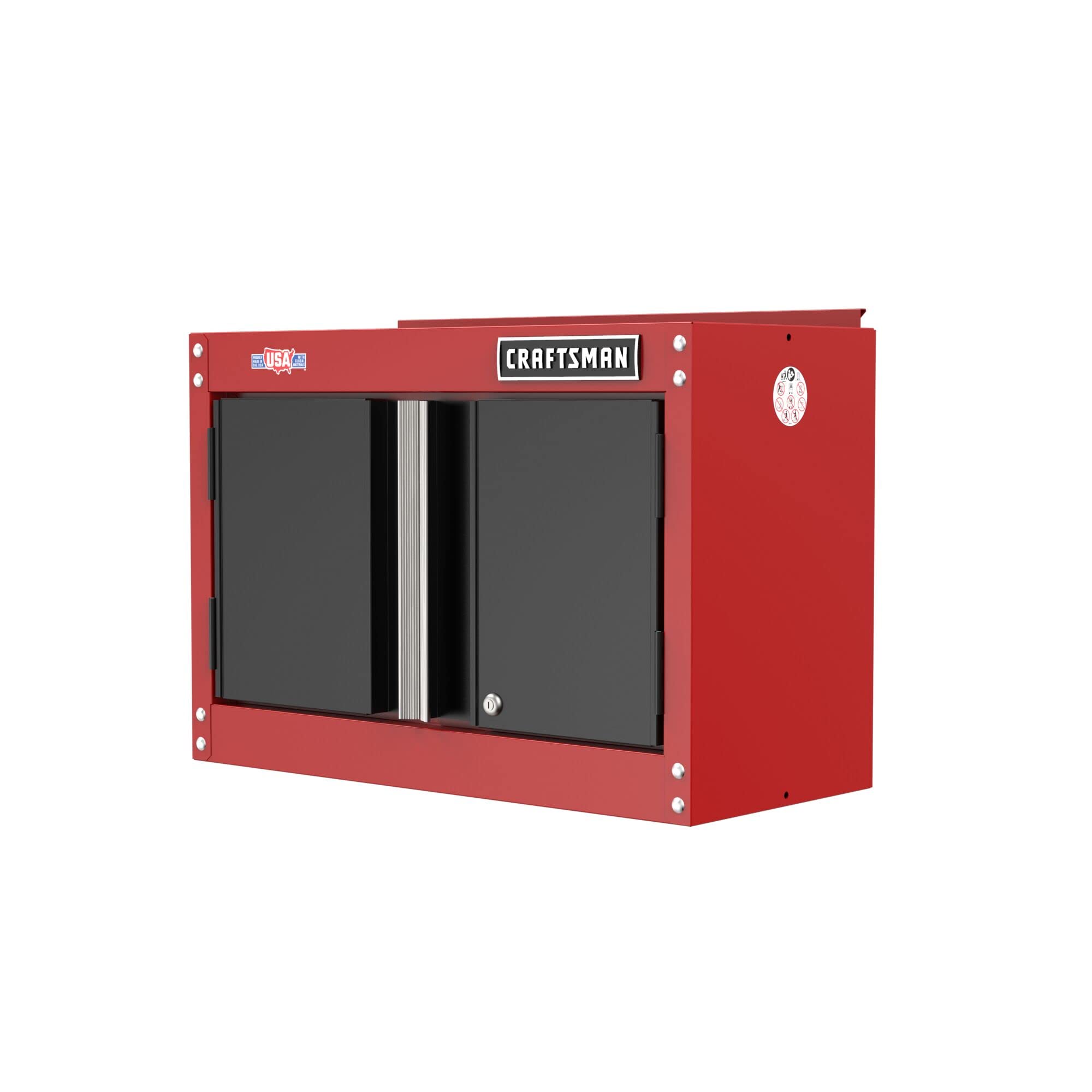 craftsman-garage-storage-cabinet-metal-wall-mounted-2-door-cmst21802rb image 4