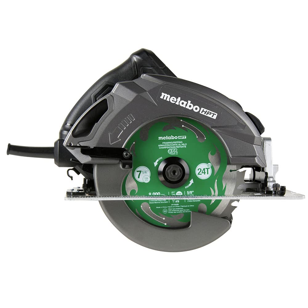 metabo-hpt-c7ur-7-1-4-inch-15-amp-circular-saw-kit-with-ripmax-blade-and-bag image 3