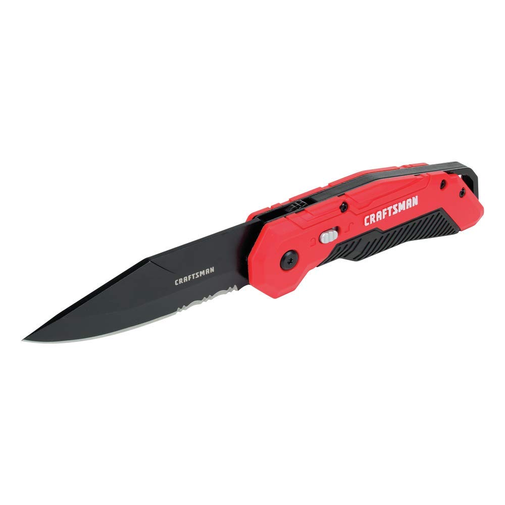 craftsman-cmht10934-spring-assisted-pocket-knife-with-serrated-stainless-steel-b image 2