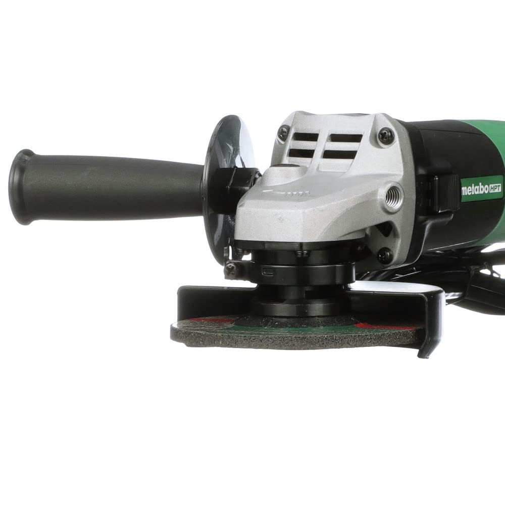 metabo-hpt-4-1-2-inch-angle-grinder-6-2-amp-motor-compact-lightweight-g12sr4-wit image 3