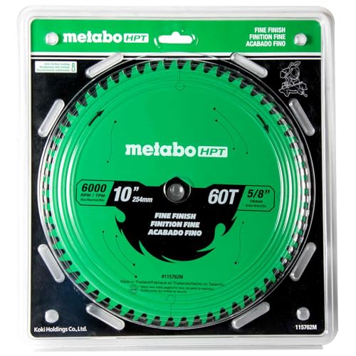 metabo-hpt-10-inch-miter-saw-table-saw-blade-fine-finish-60-tooth-5-8-inch-arbor image 4
