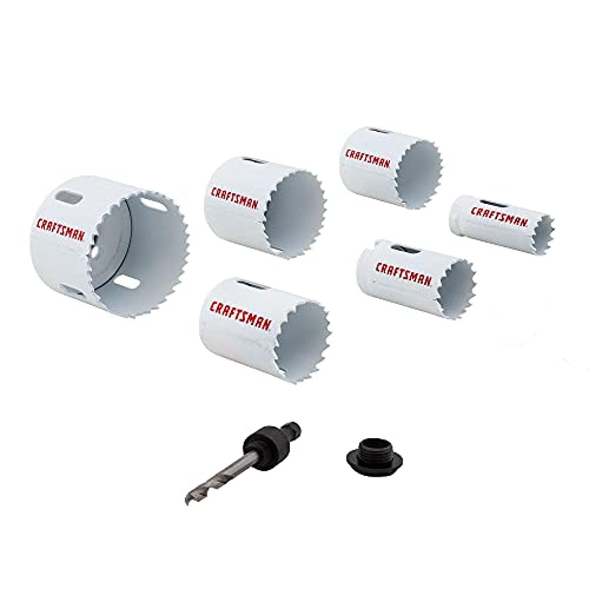 craftsman-bi-metal-hole-saw-kit-7-piece-set-cmah1set7-sizes-1-to-2-1-2-with-arbo image 1