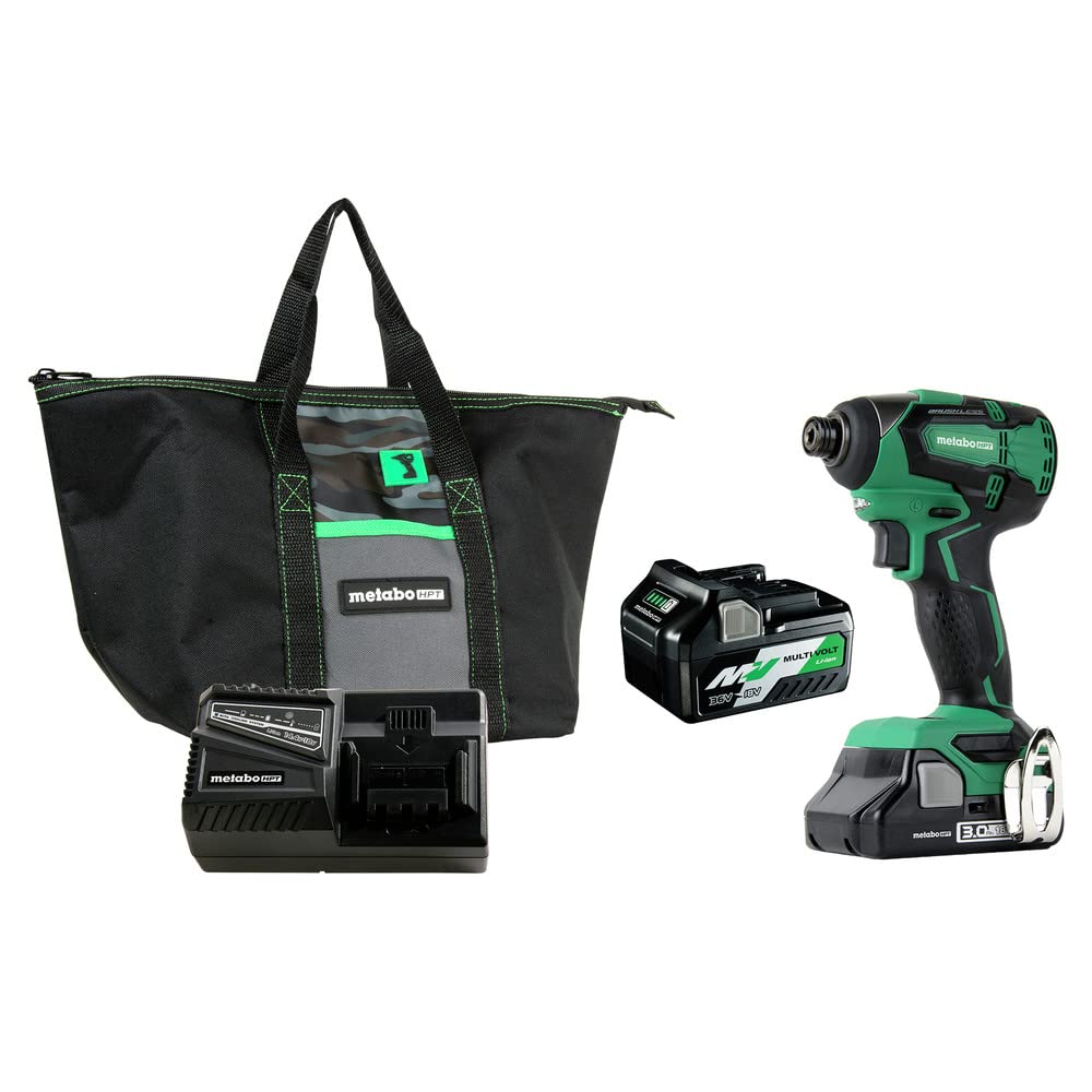 metabo-hpt-wh18dbfl2t-18v-brushless-impact-driver-kit-with-2-batteries-multivolt image 1