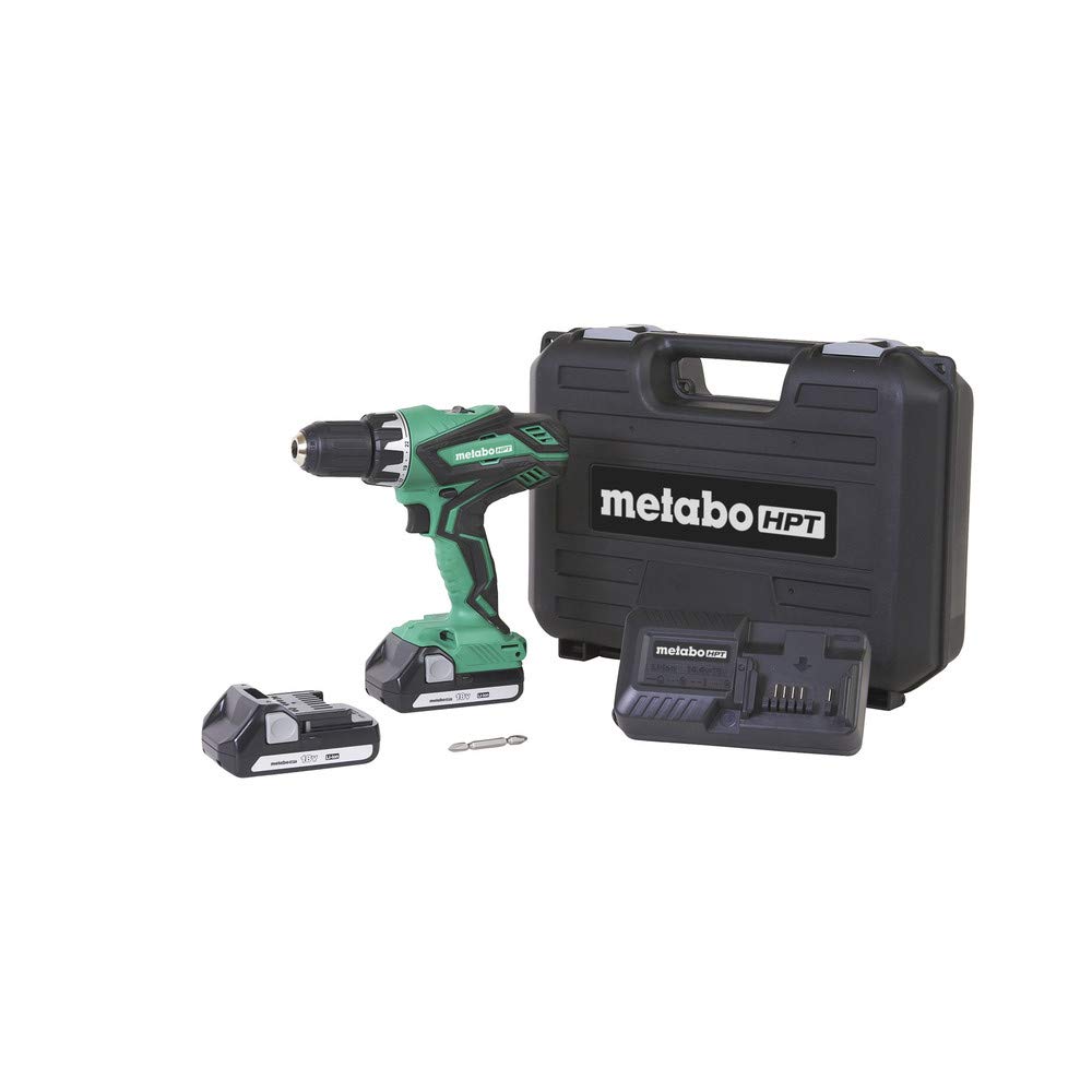 metabo-hpt-ds18dgl-18v-cordless-driver-drill-kit-with-2-batteries-and-carrying-c image 1