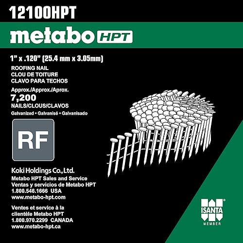 metabo-hpt-1-x-120-wire-coil-roofing-nails-12100hpt-7-200-count image 8