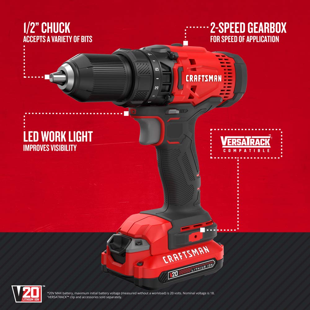craftsman-v20-7-tool-cordless-power-tool-combo-kit-cmck700d2-with-2-batteries-an image 2
