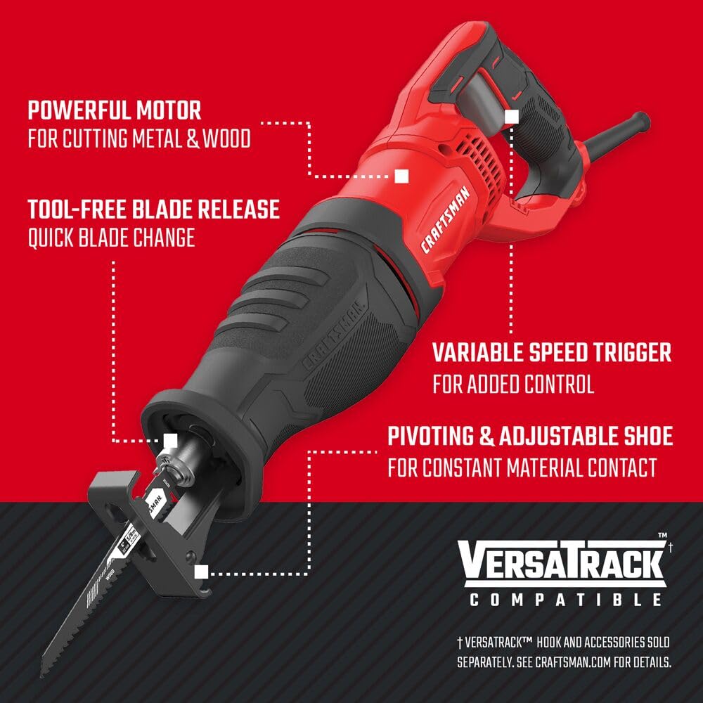 craftsman-cmes300-7-5-amp-corded-reciprocating-saw-3-200-rpm-variable-speed image 2