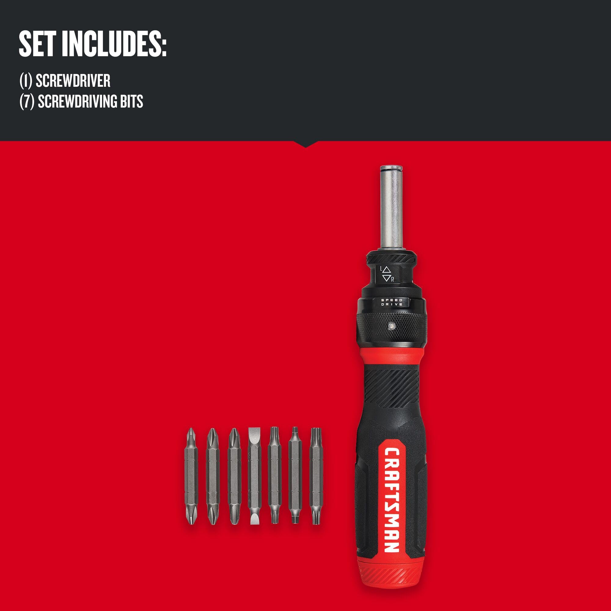 craftsman-speeddrive-ratcheting-screwdriver-with-2-double-ended-bits-in-handle-s image 2