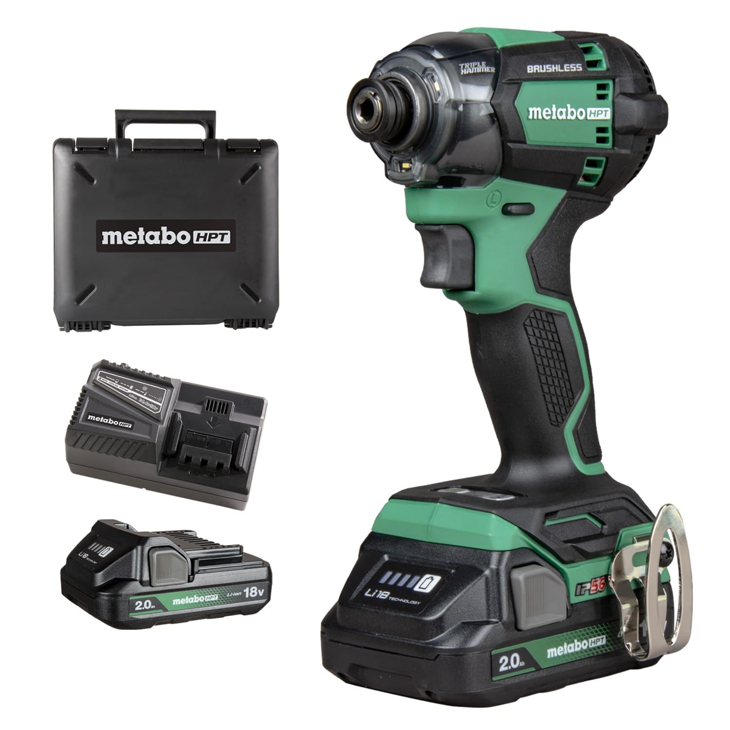 metabo-hpt-18v-cordless-triple-hammer-impact-driver-kit-wh18dc-with-2-batteries- image 1