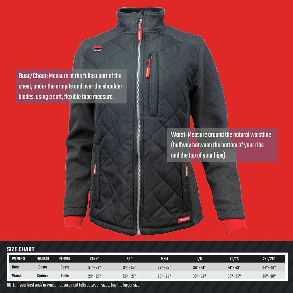 craftsman-women-s-hybrid-heated-jacket-kit-medium-with-battery-charger-adapter-3 image 8