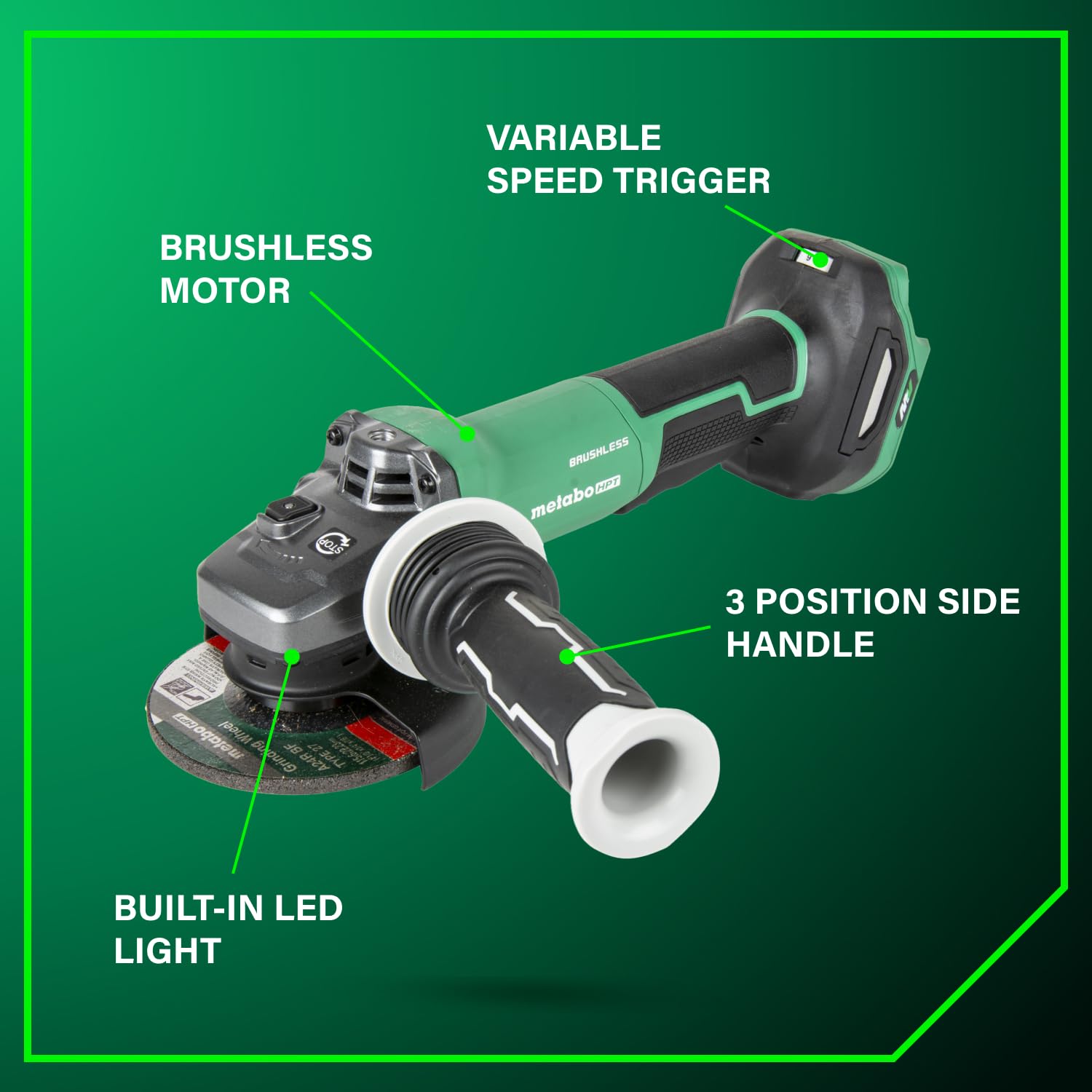 metabo-hpt-36v-multivolt-cordless-brushless-angle-grinder-4-1-2-g3612dvfq6-tool- image 3