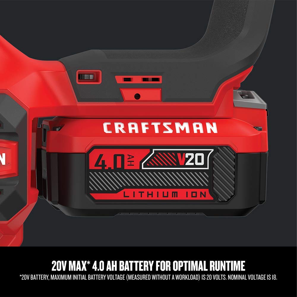 craftsman-v20-cordless-chainsaw-12-inch-with-battery-and-charger-cmccs620m1 image 7