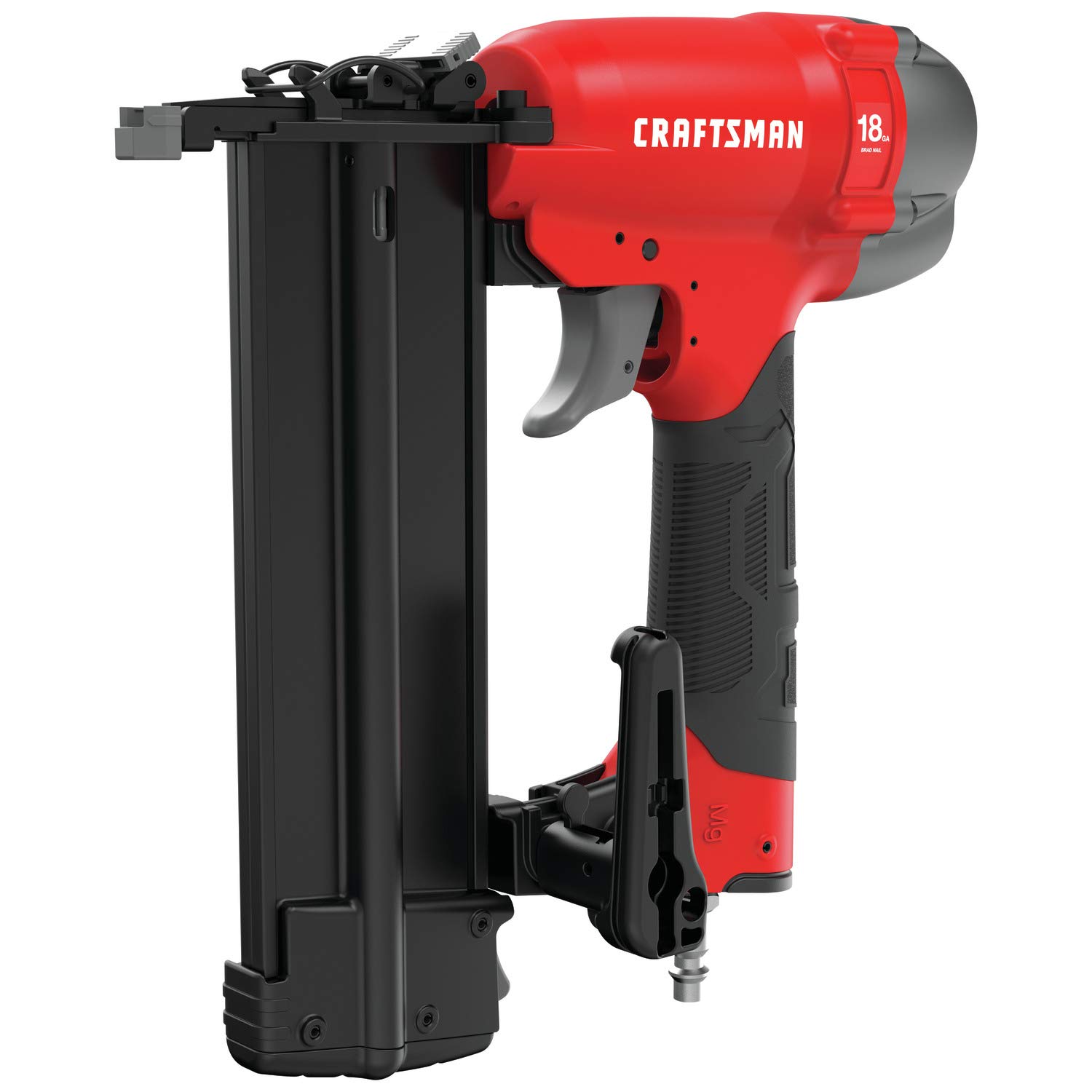 craftsman-18ga-brad-nailer-pneumatic-nail-gun-cmpbn18k-maintenance-free-tool-fre image 1