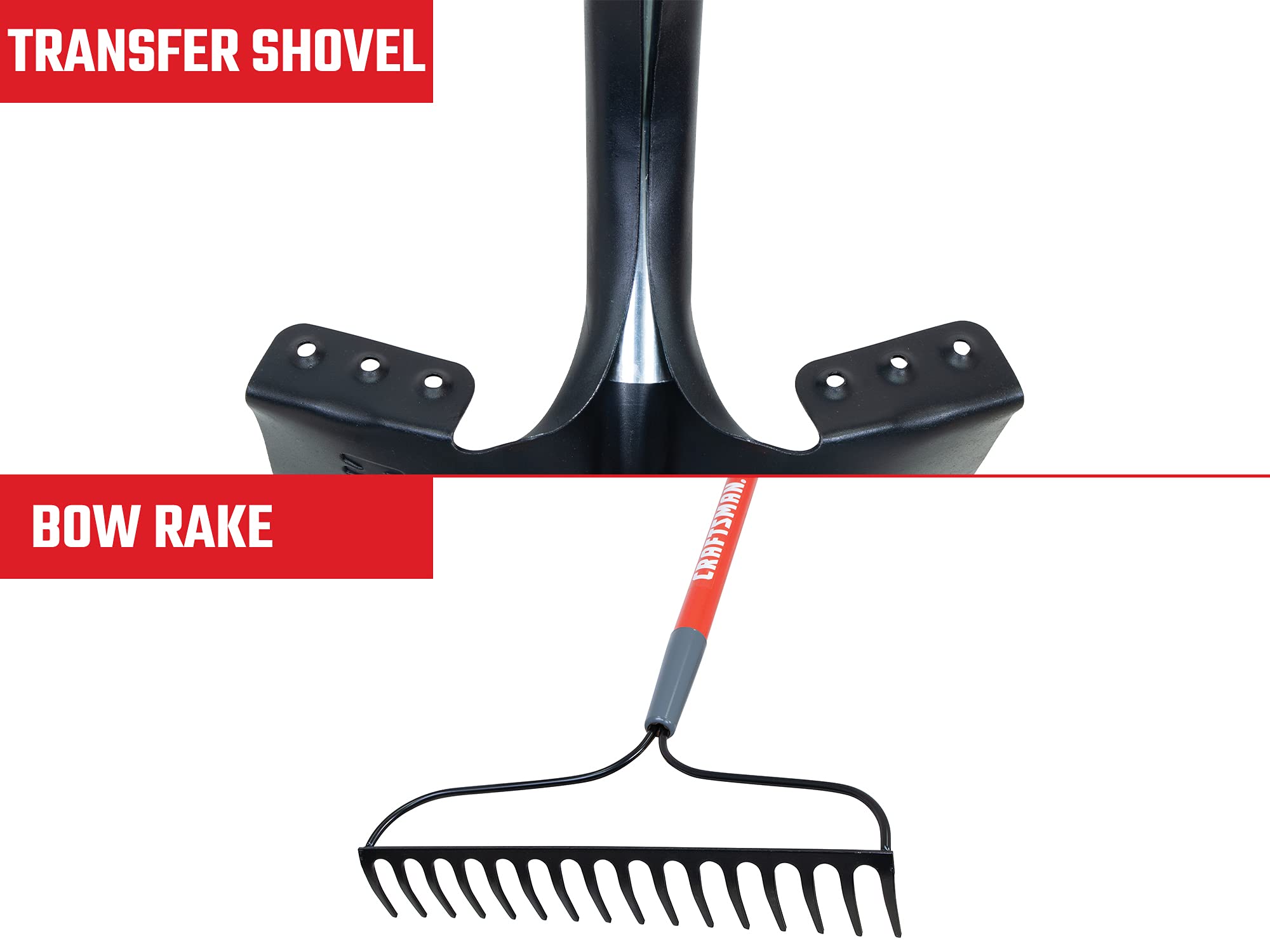 craftsman-2-piece-garden-tool-set-with-transfer-shovel-and-bow-rake-fiberglass-h image 7